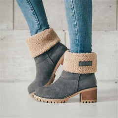 Mid-Tube Snow Boots for Women – Stylish & Versatile Winter Wear 3