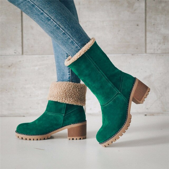 Mid-Tube Snow Boots for Women – Stylish & Versatile Winter Wear 4