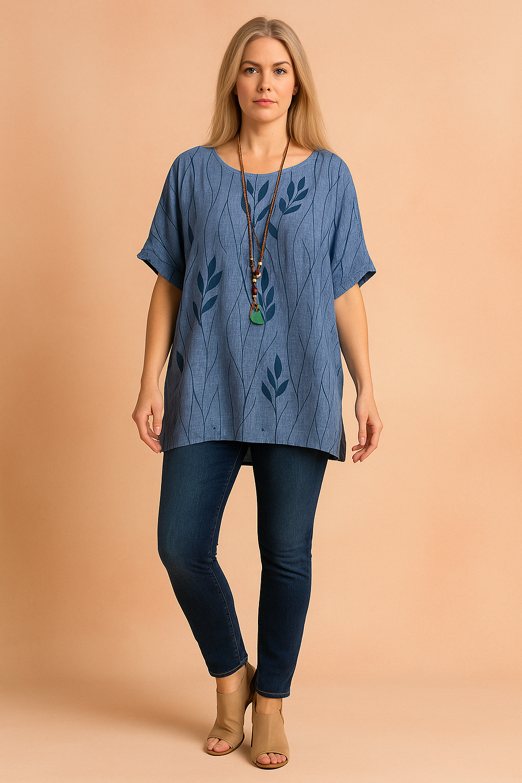 Milena | Oversized Blouse with a Floral Pattern 0