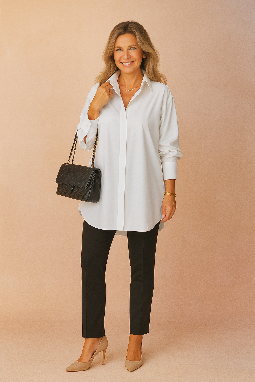 Monaco | Elegant oversized shirt blouse 0