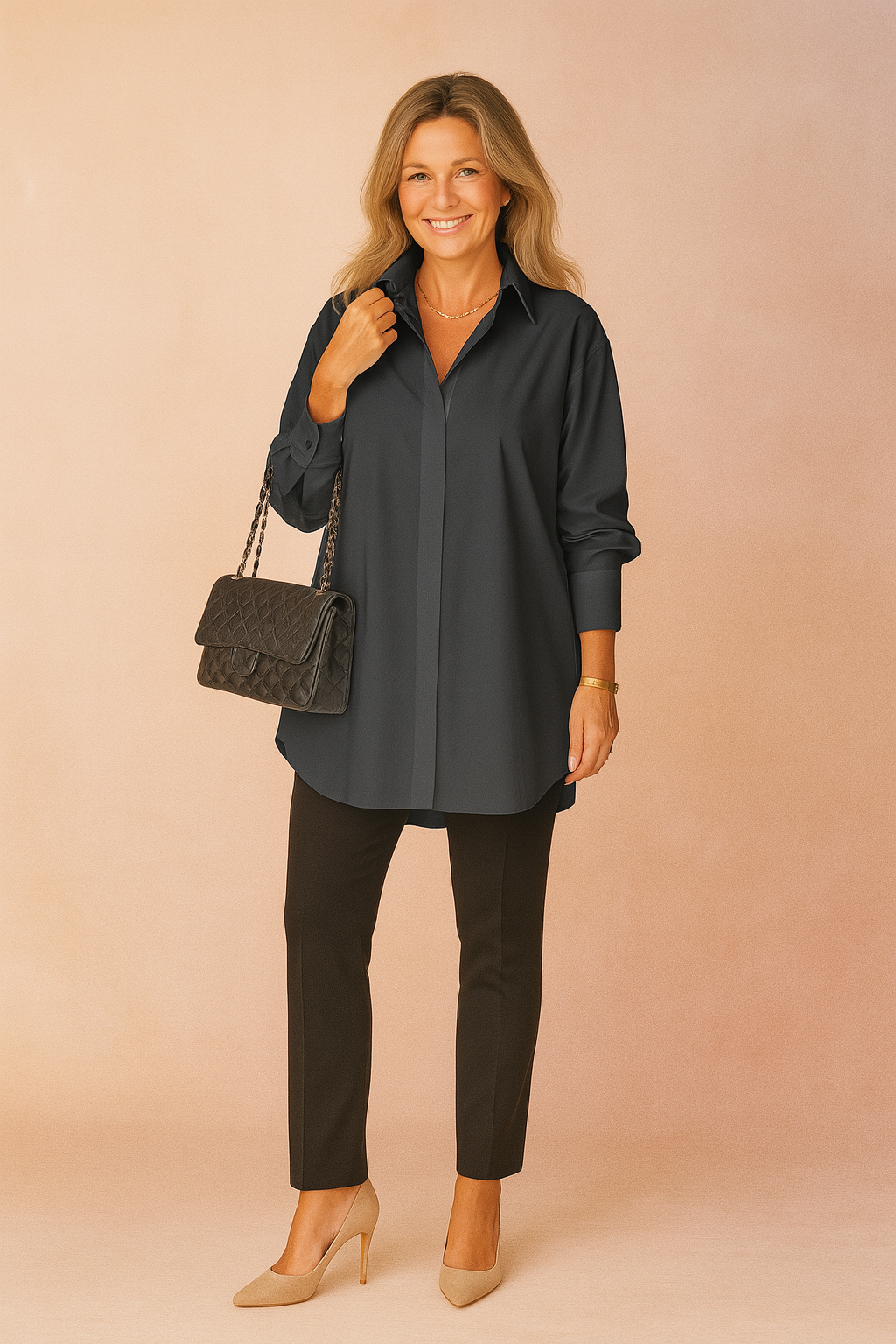 Monaco | Elegant oversized shirt blouse 1
