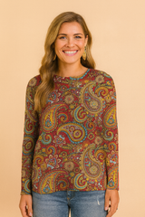 Nadia | Sweater with a Fashionable Print and Classic Cut 1