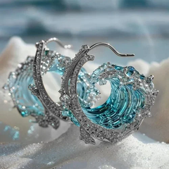 Ocean's Oath Earrings - Elegant Ocean Style Jewelry 2