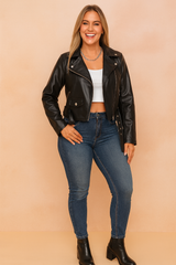 Oliwia | Short motorcycle jacket 0
