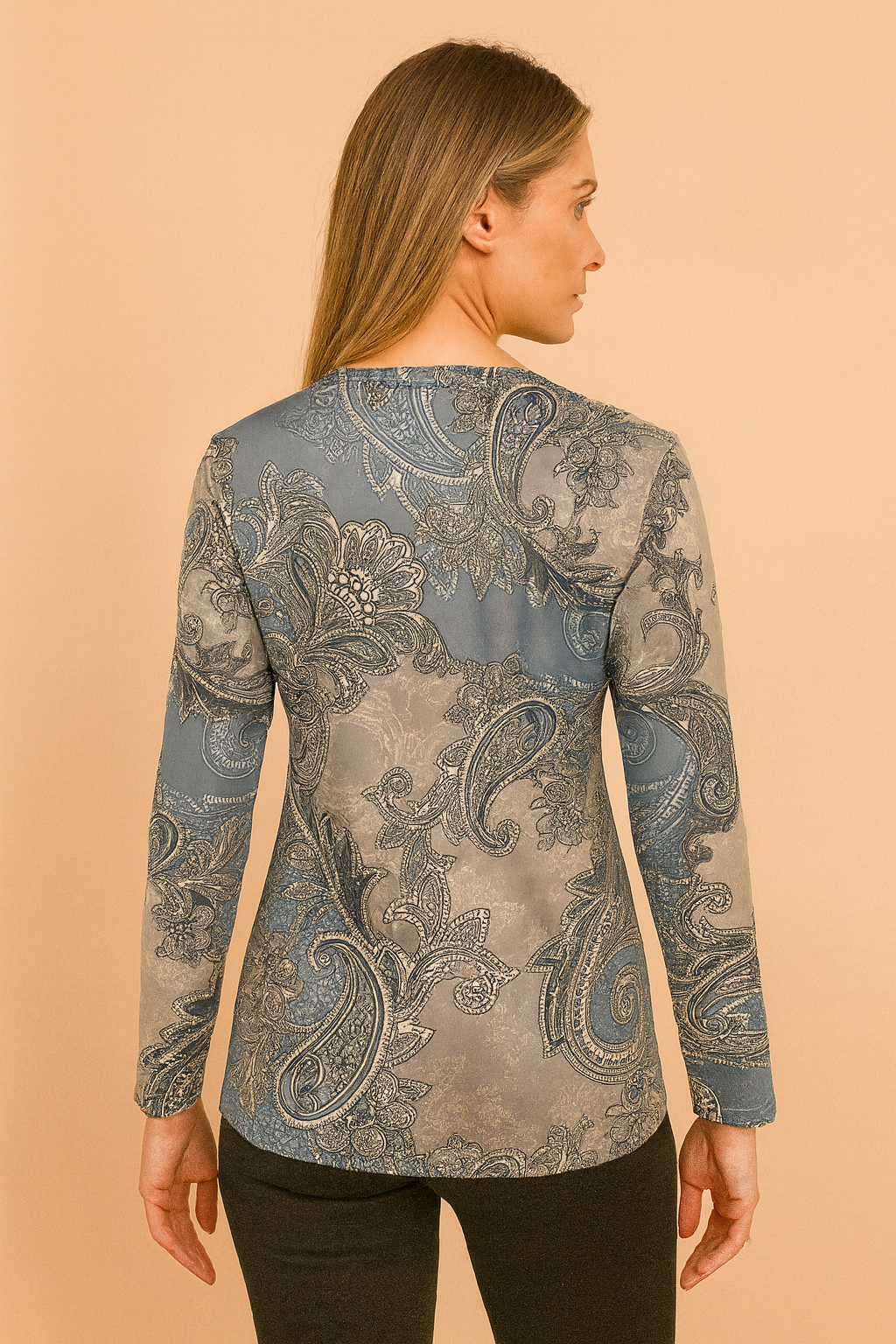 Paisley Print Pullover | A Fashionable Sweater for Colder Days 2