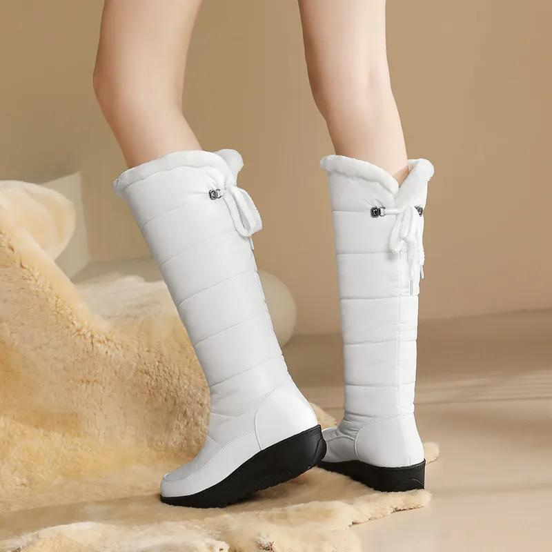 Plush Lace-Up Winter Boots for Women – Cozy & Stylish 2