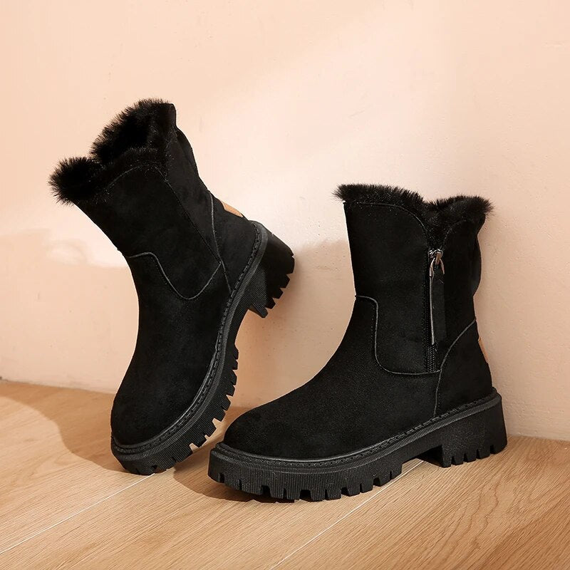 Plush Platform Snow Boots for Women – Stylish & Cozy for Winter 4