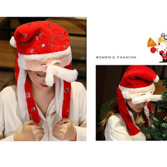 Plush Santa Hat for Adults - Soft Red and White Christmas Hat, Cozy Holiday Accessory for Festive Celebrations 2