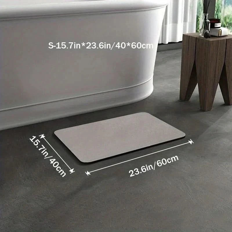Quick-Dry Non-Slip Diatomite Bath Mat 0