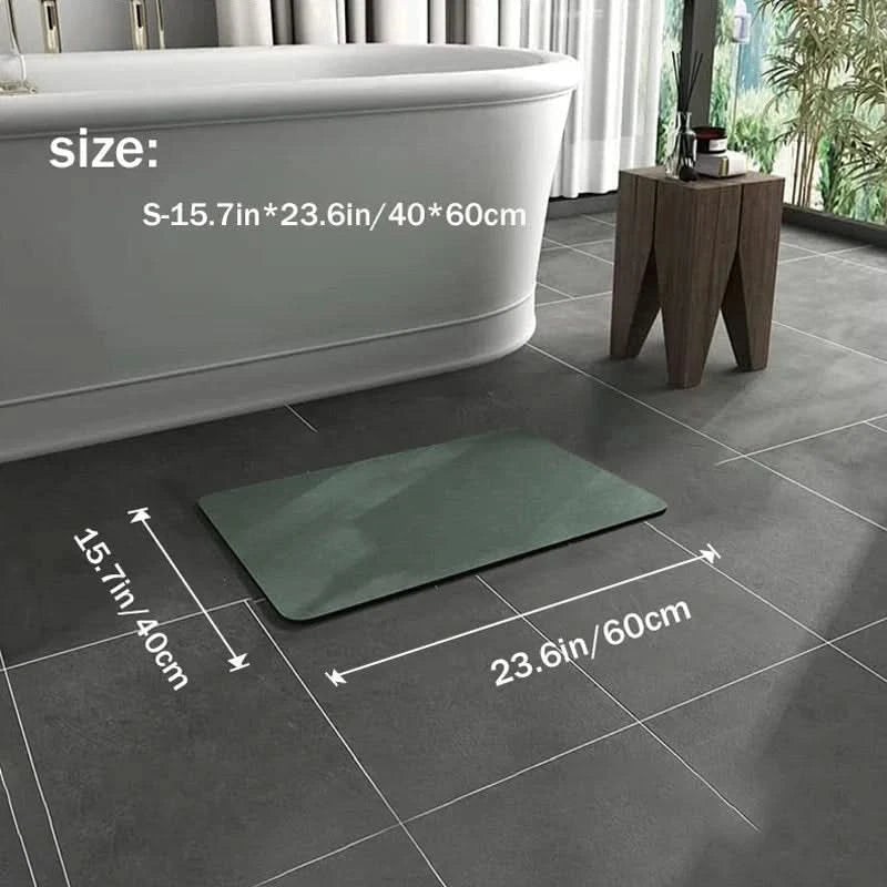 Quick-Dry Non-Slip Diatomite Bath Mat 4