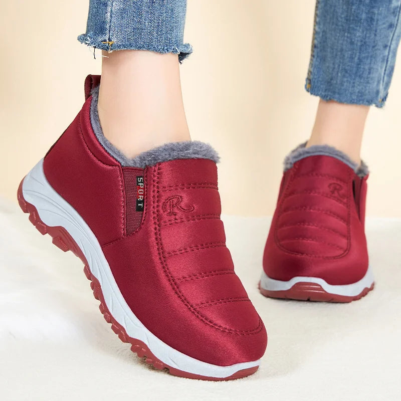 Quilted Waterproof Winter Boots for Women – Cozy & Stylish Slip-On Design 1