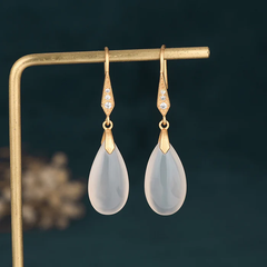 Radiant Moonstone Earrings – Elegant Jewelry 0