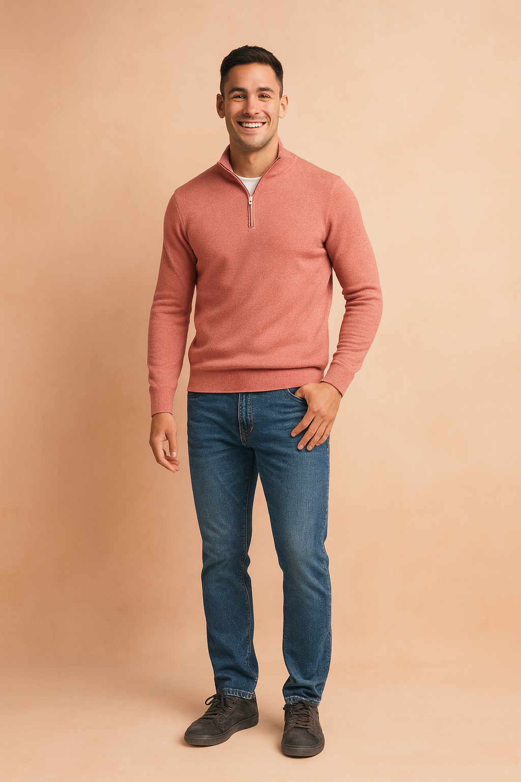 Radosław | Zipper Sweater for Everyday Elegance 6