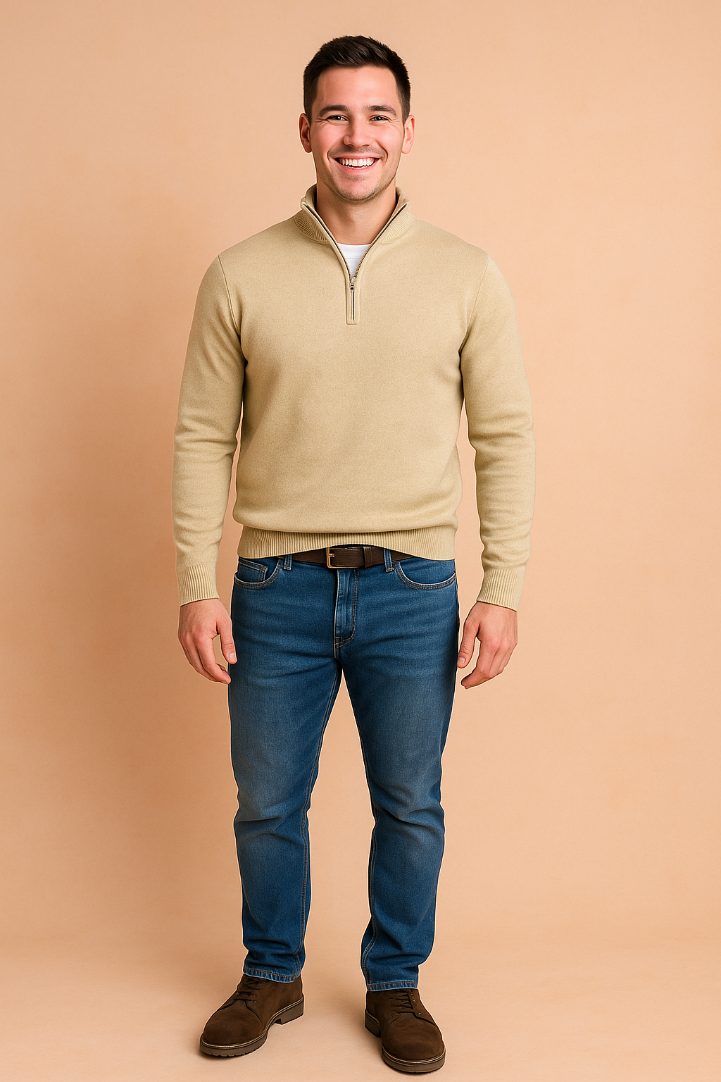 Radosław | Zipper Sweater for Everyday Elegance 7