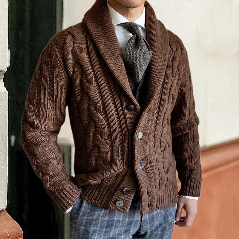 Rasmus | Men's Casual Knitted Button Cardigan | Warm 2