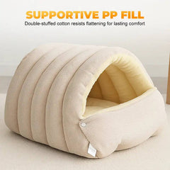 Removable and washable winter-covered cat bed 2