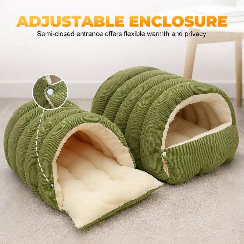 Removable and washable winter-covered cat bed 3