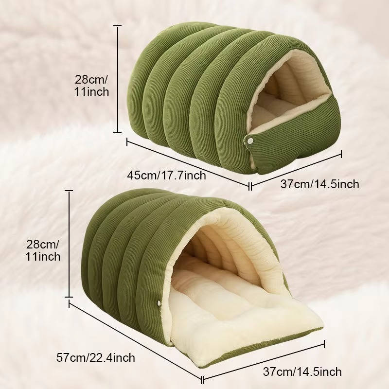 Removable and washable winter-covered cat bed 5