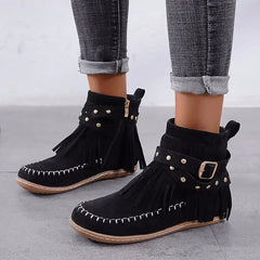 Round Toe Winter Boots for Women – Stylish & Comfortable Snow Footwear 2