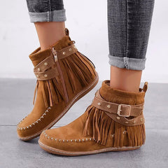 Round Toe Winter Boots for Women – Stylish & Comfortable Snow Footwear 3
