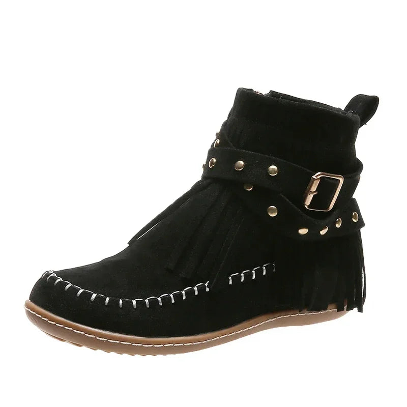 Round Toe Winter Boots for Women – Stylish & Comfortable Snow Footwear 6