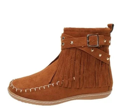 Round Toe Winter Boots for Women – Stylish & Comfortable Snow Footwear 8