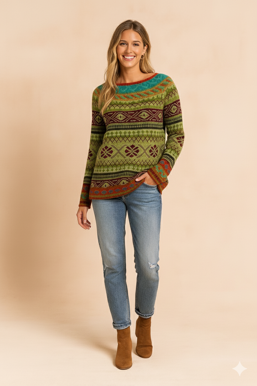 Selena | Sweater with a Bold Print 1