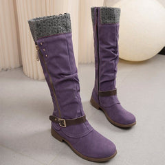 Side Zip Knee High Boots for Women – Stylish & Comfortable Design 1