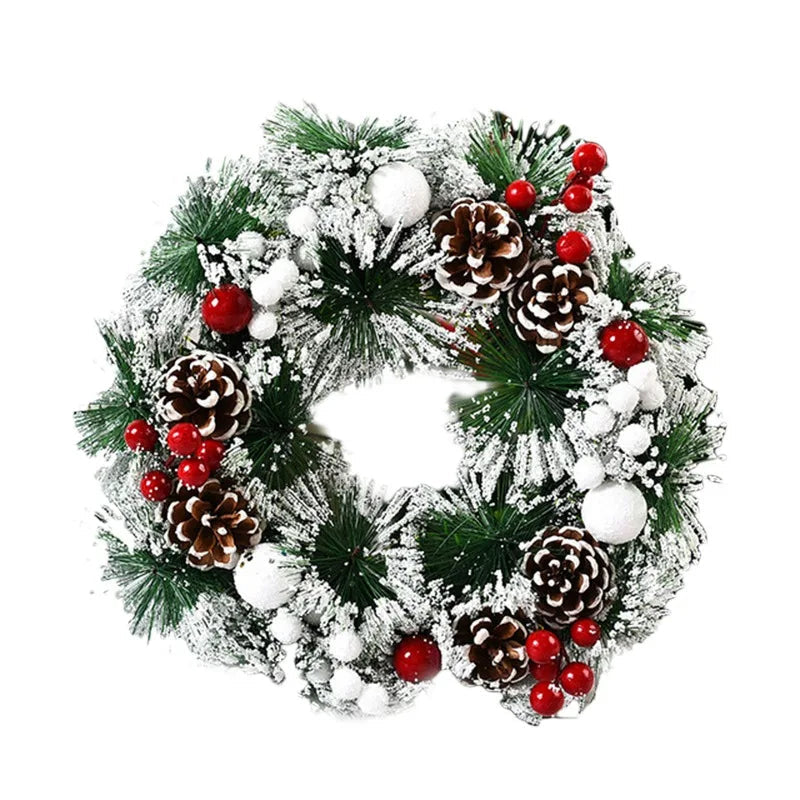 SimulationWonder | Pendant Christmas Wreath with Realistic Design 0