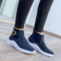 Sleek Platform Ankle Boots for Women – Trendy & Versatile Style 3