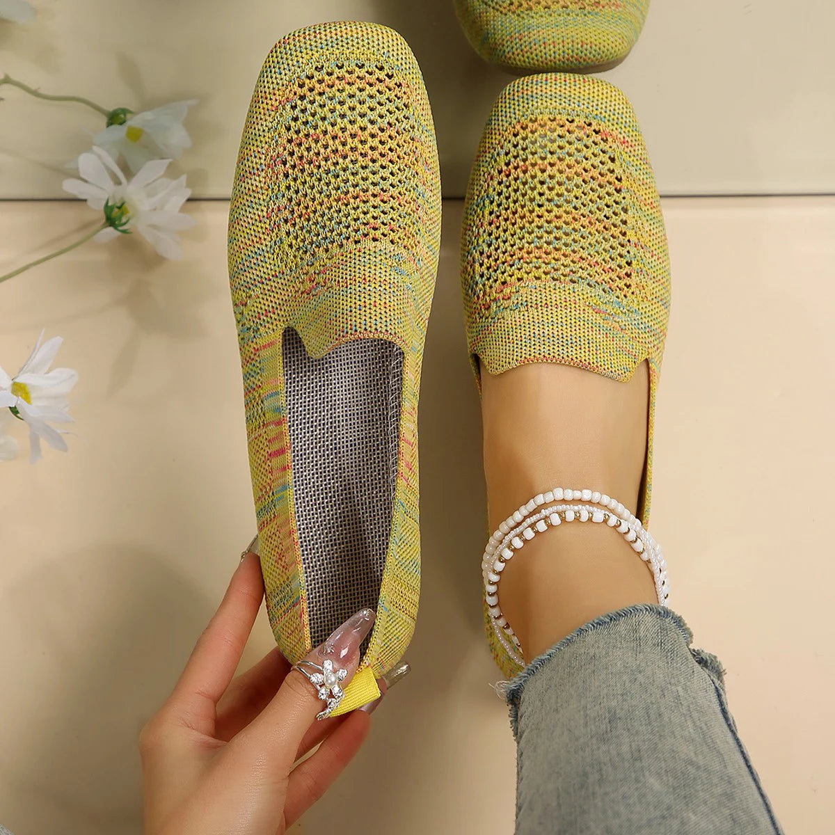 Slip-On Casual Ballet Flats for Women – Soft Mesh Comfort 8