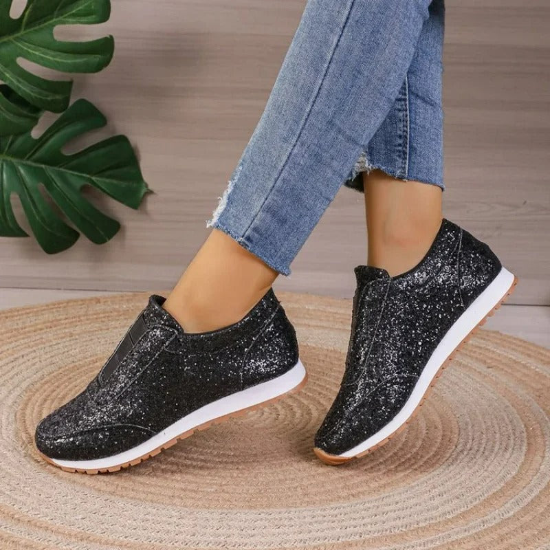 Slip-On Sneakers for Women – Glitter Style & Comfortable Design 4
