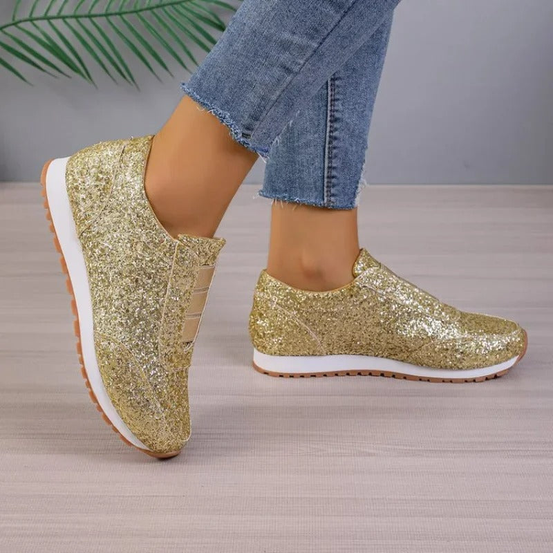 Slip-On Sneakers for Women – Glitter Style & Comfortable Design 5