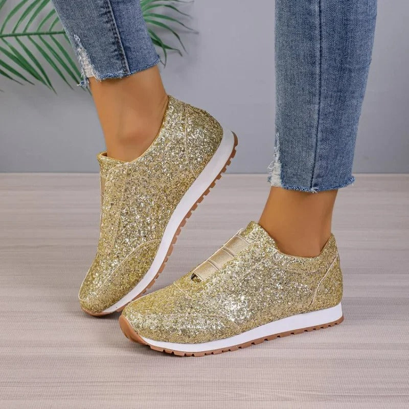Slip-On Sneakers for Women – Glitter Style & Comfortable Design 6