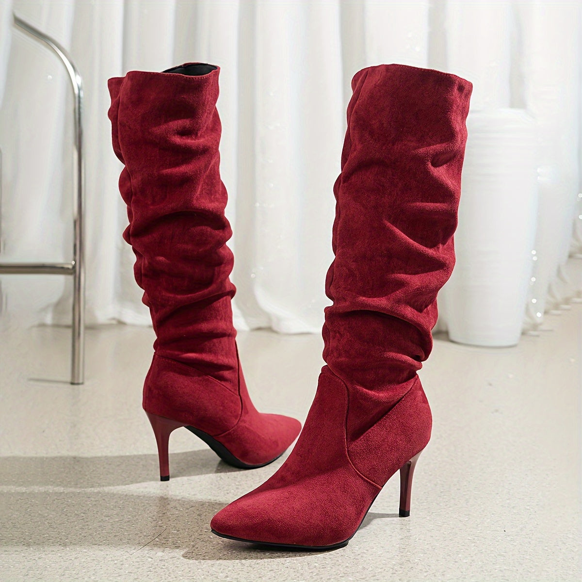 Slouch Knee-High Boots for Women – Chic & Elegant Design 4
