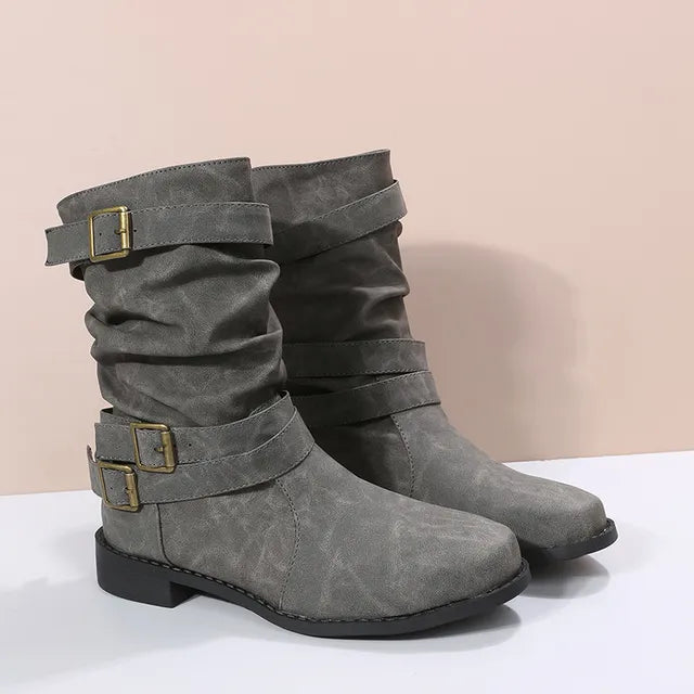 Slouch Mid-Calf Boots for Women – Effortlessly Chic & Comfortable 4