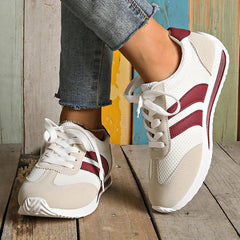 Striped Sneakers for Women – Cushioned Sole, Everyday Wear Design 3