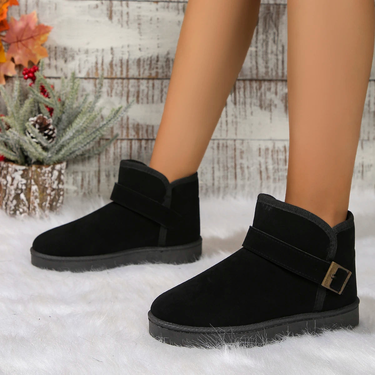 Textured Winter Snow Boots for Women – Cozy & Supportive Design 3