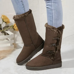 Thick-Soled Snow Boots for Women – Stylish & Warm 0