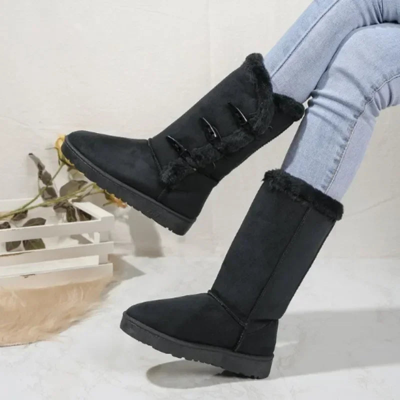 Thick-Soled Snow Boots for Women – Stylish & Warm 4