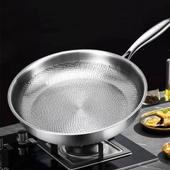 Titanium Non-Stick Frying Pan with Deep Sides – Fish Scale Texture, Durable Heat Distribution for All Heat Sources 3