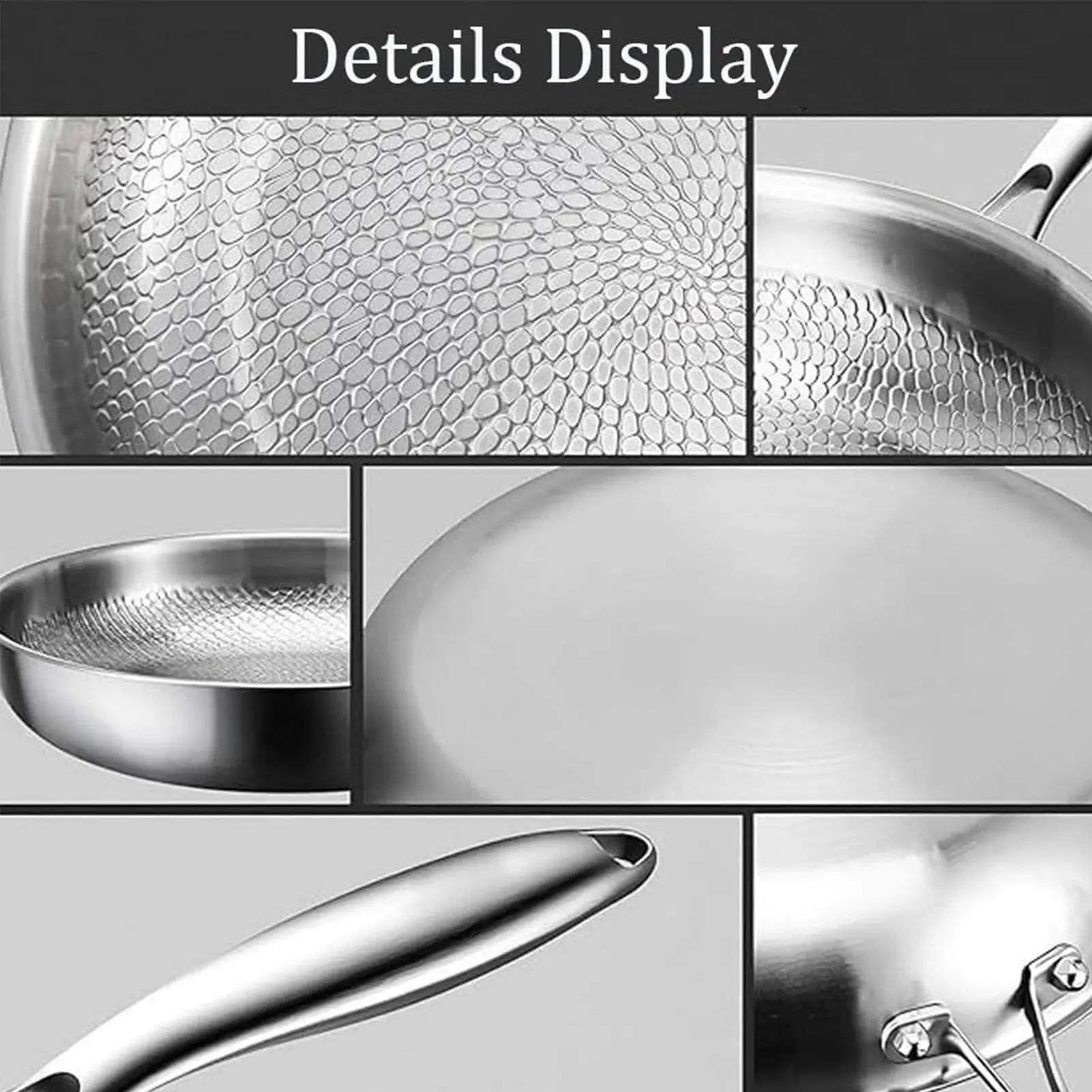 Titanium Non-Stick Frying Pan with Deep Sides – Fish Scale Texture, Durable Heat Distribution for All Heat Sources 4