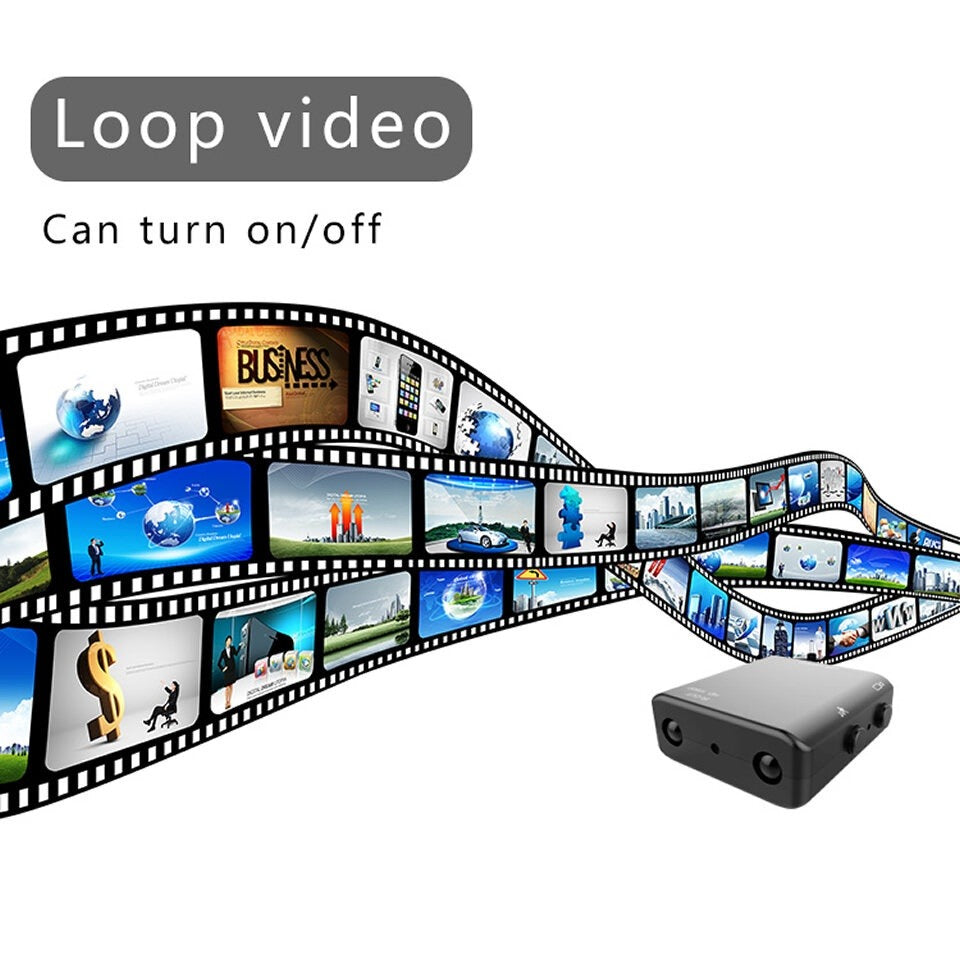 Ultra-compact Full HD mini camera with night vision and motion detection 1