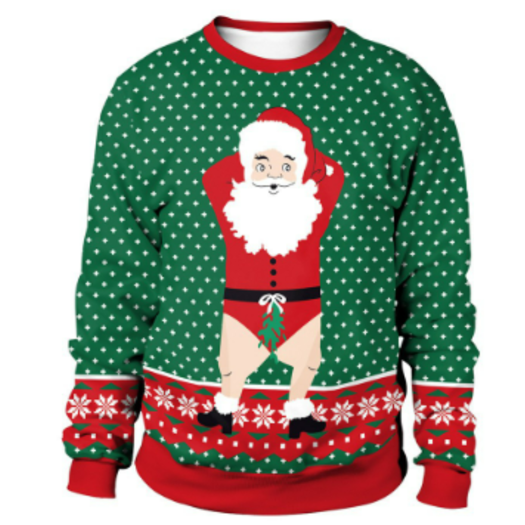 Unisex Oversized Christmas Sweater Cozy Knit Warm Fabric 1