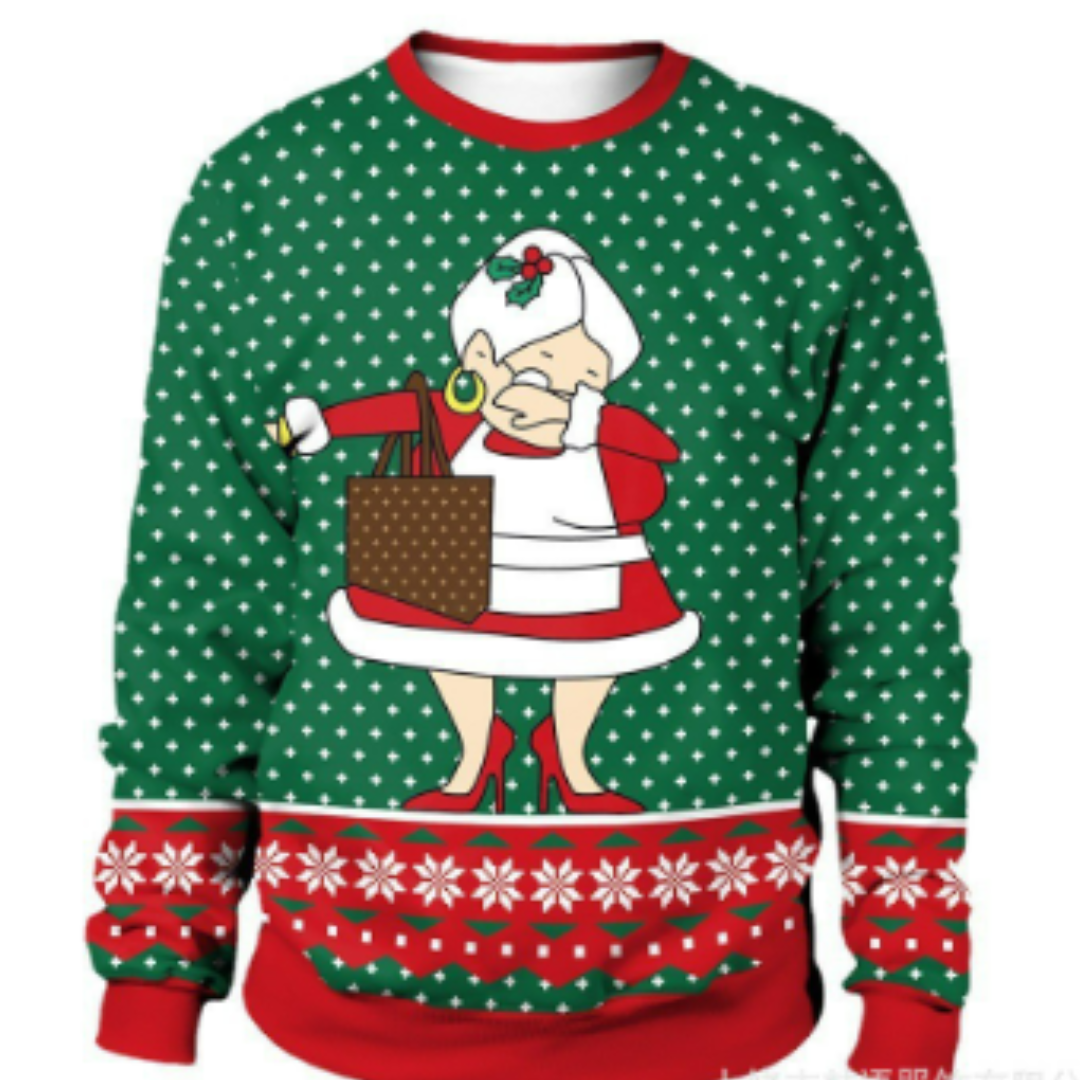 Unisex Oversized Christmas Sweater Cozy Knit Warm Fabric 2