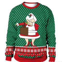 Unisex Oversized Christmas Sweater Cozy Knit Warm Fabric 2