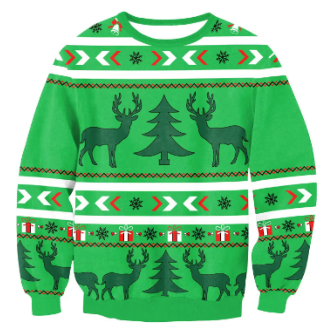 Unisex Oversized Christmas Sweater Cozy Knit Warm Fabric 4