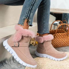 Velvet Mid-Tube Boots for Women – Cozy & Stylish Comfort 1