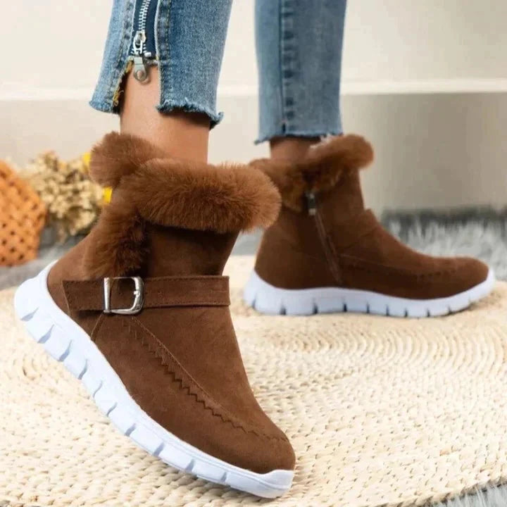Velvet Mid-Tube Boots for Women – Cozy & Stylish Comfort 2