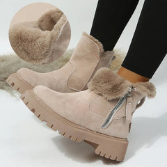 Warm Velvet Winter Boots for Women – Cozy & Stylish Comfort 2